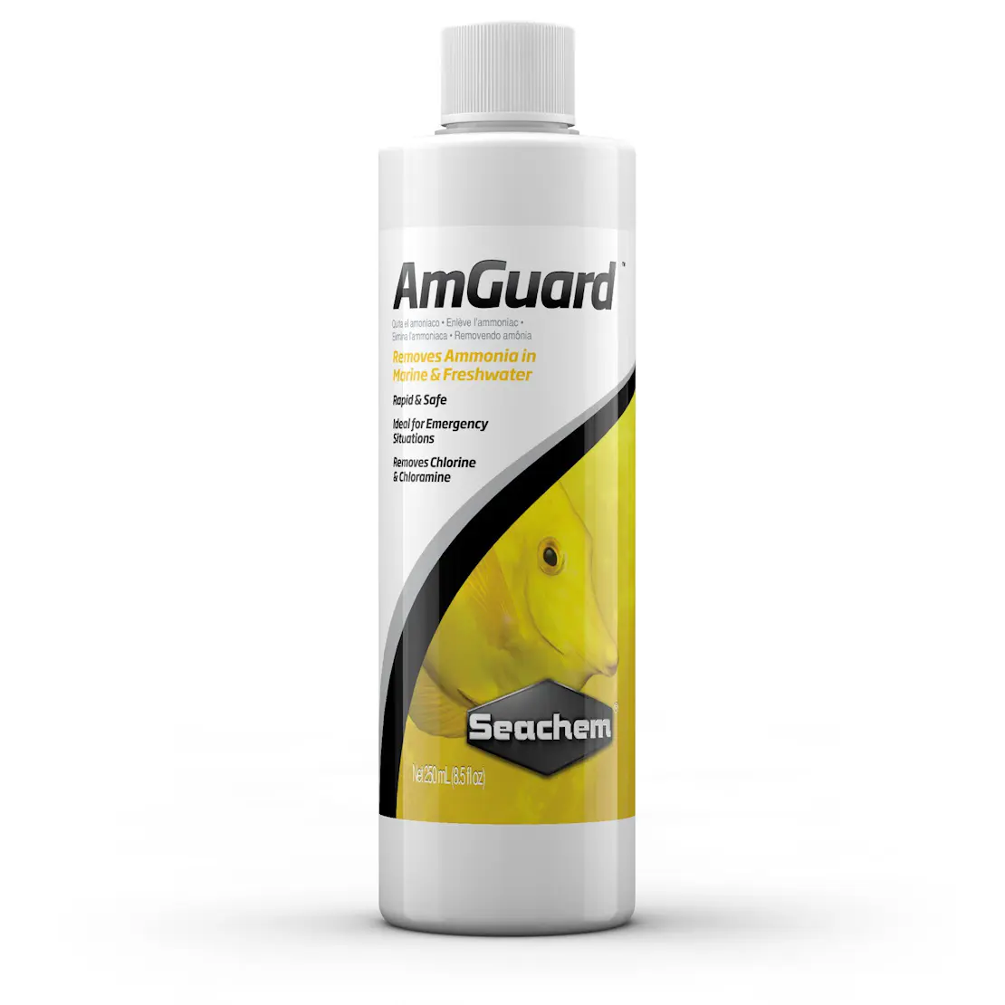 Seachem AmGuard - Emergency Water Conditioner - Ideal for treating water in Hospital/Quarantine Tanks or during fish-in cycling