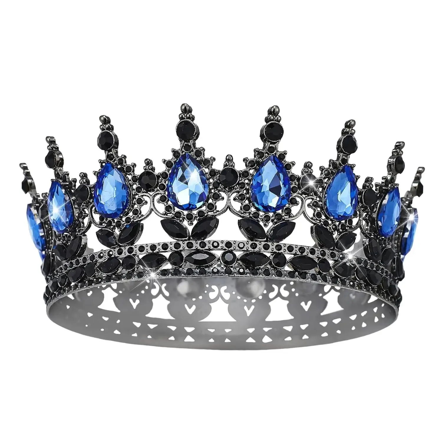 Queen Crown Rhinestone Wedding Crowns and Tiaras for Women Costume Party Hair Accessories Princess Birthday Crown Crystal Bridal Crown