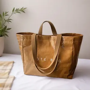 High-Quality Large Capacity Tyvek Jelly Bag Clear PVC Waterproof Tote Versatile for Work Commute Mommy Use Tyvek Material Clear Design buying  bag