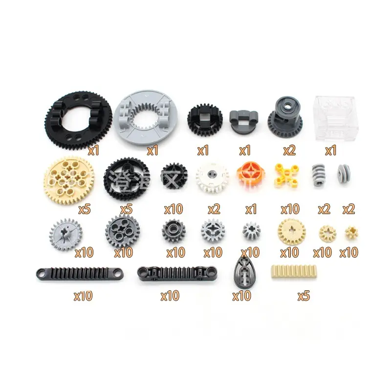 Cross-Border Hot Selling Parts Gear Pack 169pcs Technology Building Blocks Small Particles Mechanical Accessories Assembly Loose Parts Weighing
