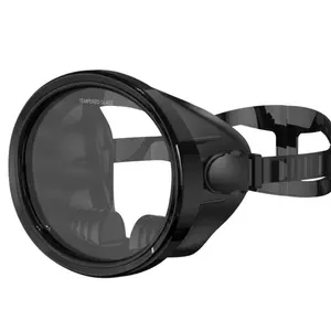 Classic Retro-style Panoramic Wide View Scuba Goggles, Tempered Glass Lens Diving Mask for Adults, Diving Gear