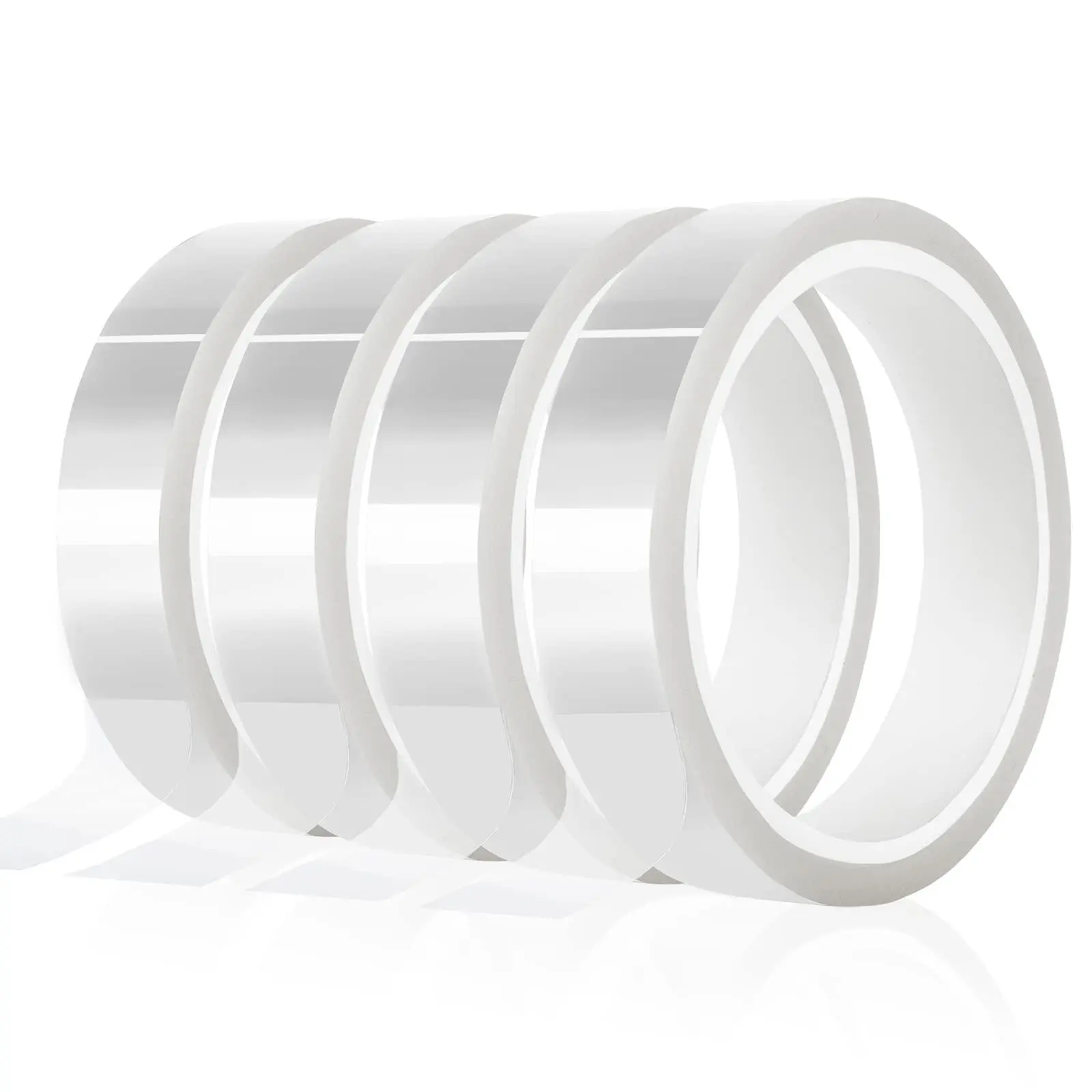 4 Rolls 20mm X 33m/108ft Clear Heat Tape, Transparent High Temperature Heat Resistant Tape, Heat Transfer Tape For Heat Press And Sublimation, Heat Transfer Vinyl, No Residue - Home Improvement.