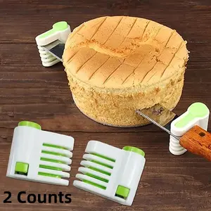 2 Counts 5-Layer Bread Slicer and Cake Cutter, Creative Kitchen Tool for Effortless Slicing and Cutting, 1.96 X 1.77 Inches