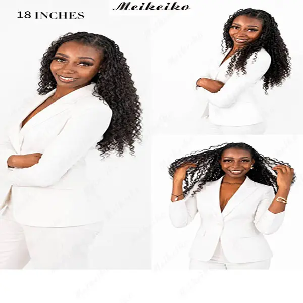 MEIKEIKO HAIR Human Hair Crochet Hair Extensions – Miracle Knots Pre-Separated Crochet Braids, Boho Knotless Braids, Summer Braids, Goddess Braids, Burmese Curly, Kinky Curly Vacation Hair Summer Hairstyles Beach Essentials#SummerWins #DealsForYouDays