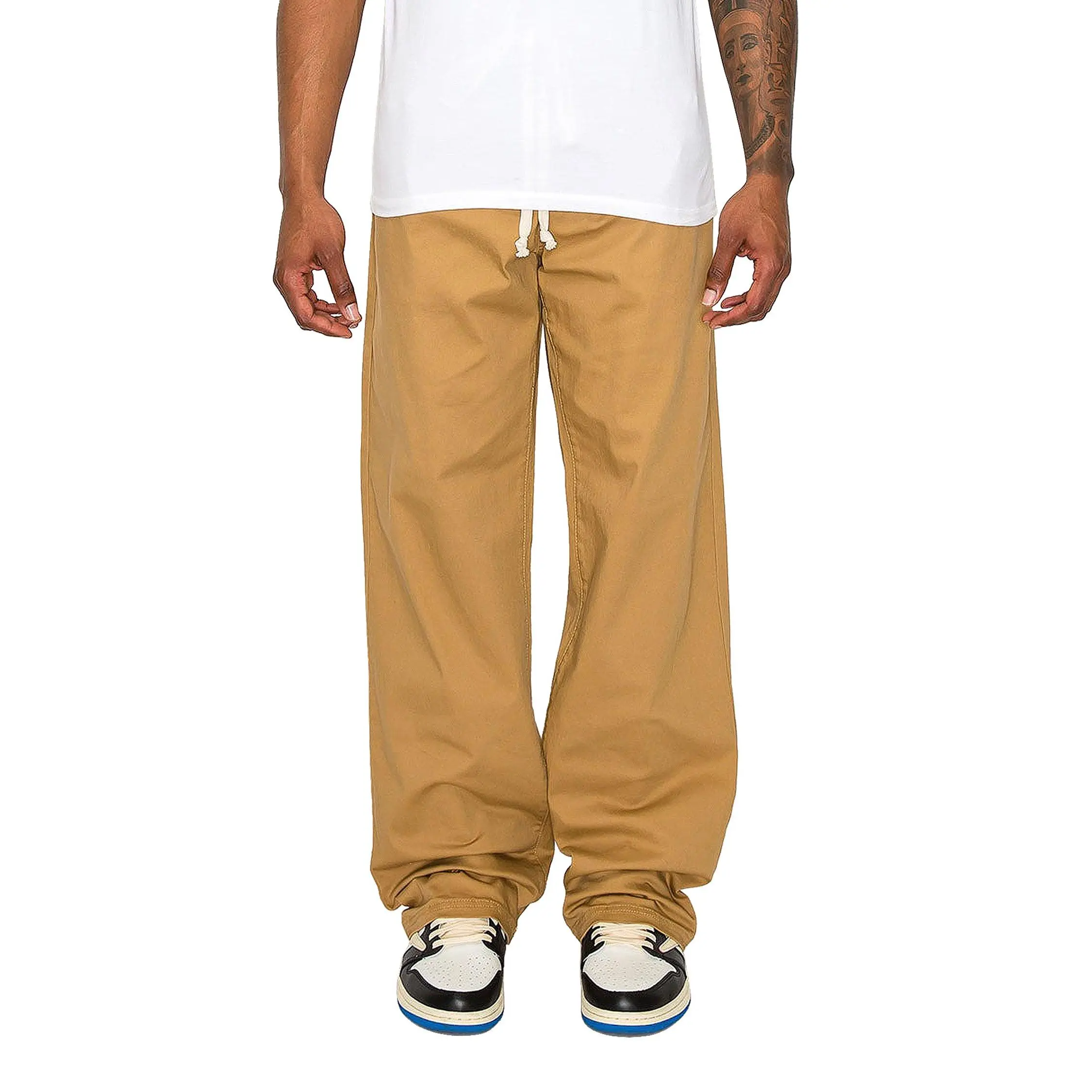 Men's Essential Baggy Fit Open Bottom Jogger Pants, Piece and Everyday Favorite, SoftFabric, NewCollection, AllDayWear, ModernStyle, Breathable, UrbanStyle, 2026 Trendy, Versatile Style