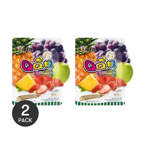 WANT WANT Taiwanese QQ Candy - 2 Pack Shareable Bags, 10 Pieces Each, 200g - Random Packaging
