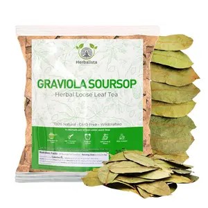 Herbalista - Premium Whole Dried Graviola Soursop Leaf (4 oz | 350+ Leaves) | 100% Natural Hoja de Guanabana | Fresh, Wildcrafted, and Authentic | Makes 30+ Cups