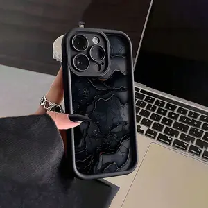 Marble Texture Thickened Precision Cutout Anti-Drop Lightweight Shockproof Cover Phone Case, Minimalist Design for Apple, Durable Protection