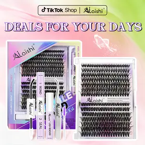 AILAISHI 40D+50D Lash Kit – Natural Look, Long-Lasting & Beginner-Friendly Eyelashes with Bond & Seal, Remover Included, DIY Lash Extensions at Home for Daily, Party，WeeklyDeals, DealsForYouDays