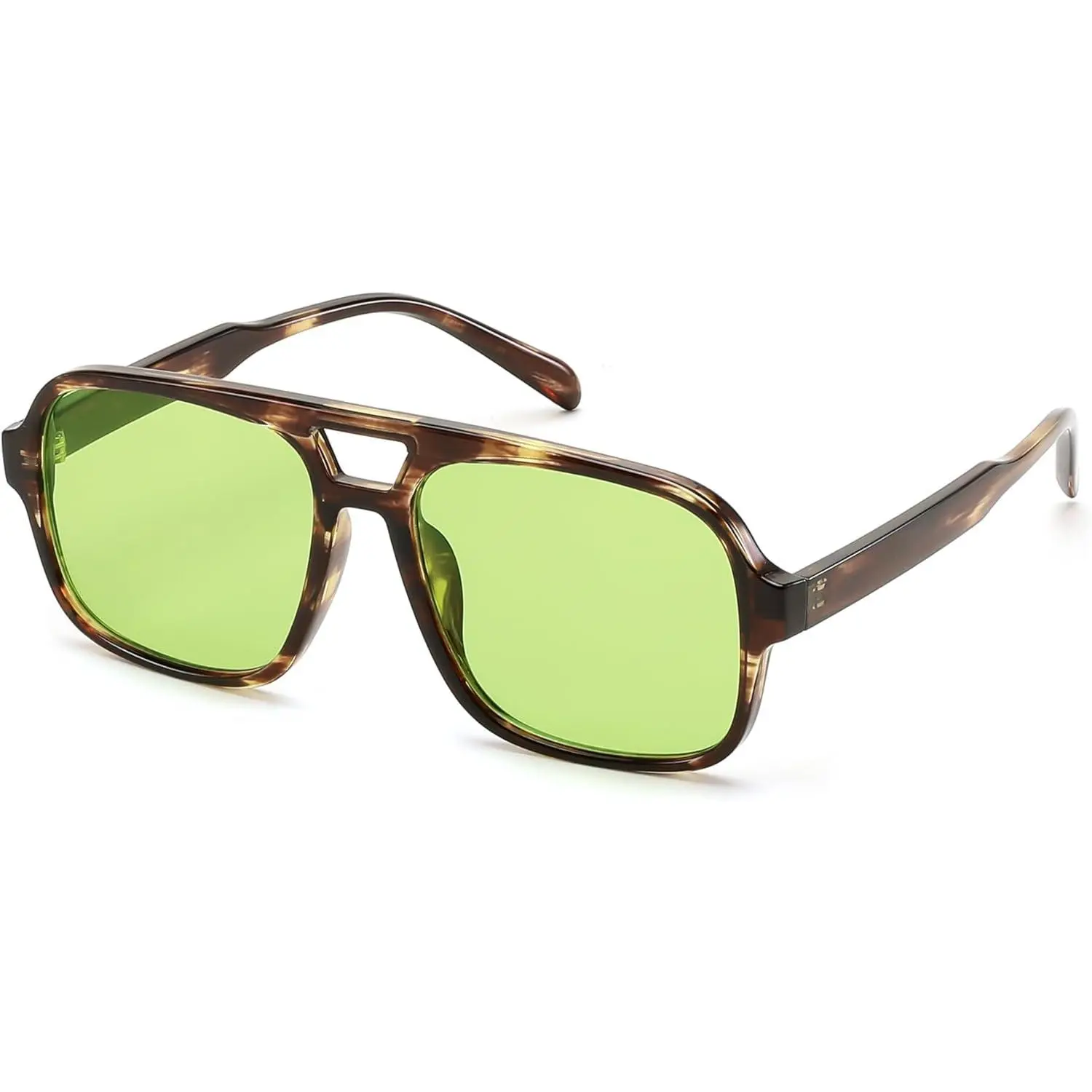 FEISEDY Retro 70s Square Sunglasses for Women - 56mm Beach Sunglasses with Durable Metal Hinge, Stray Light Reduced, Classic Vintage Trendy Shades B0253