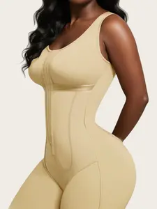 SY Fajas Women Lace Trim Full Body Shapewear - Front Open Crotch, Ruched Tummy Control Butt Lifter High Compression, Waist Trainer Belt, Bodysuit Waist Cincher, Full Body Shaper Underwear