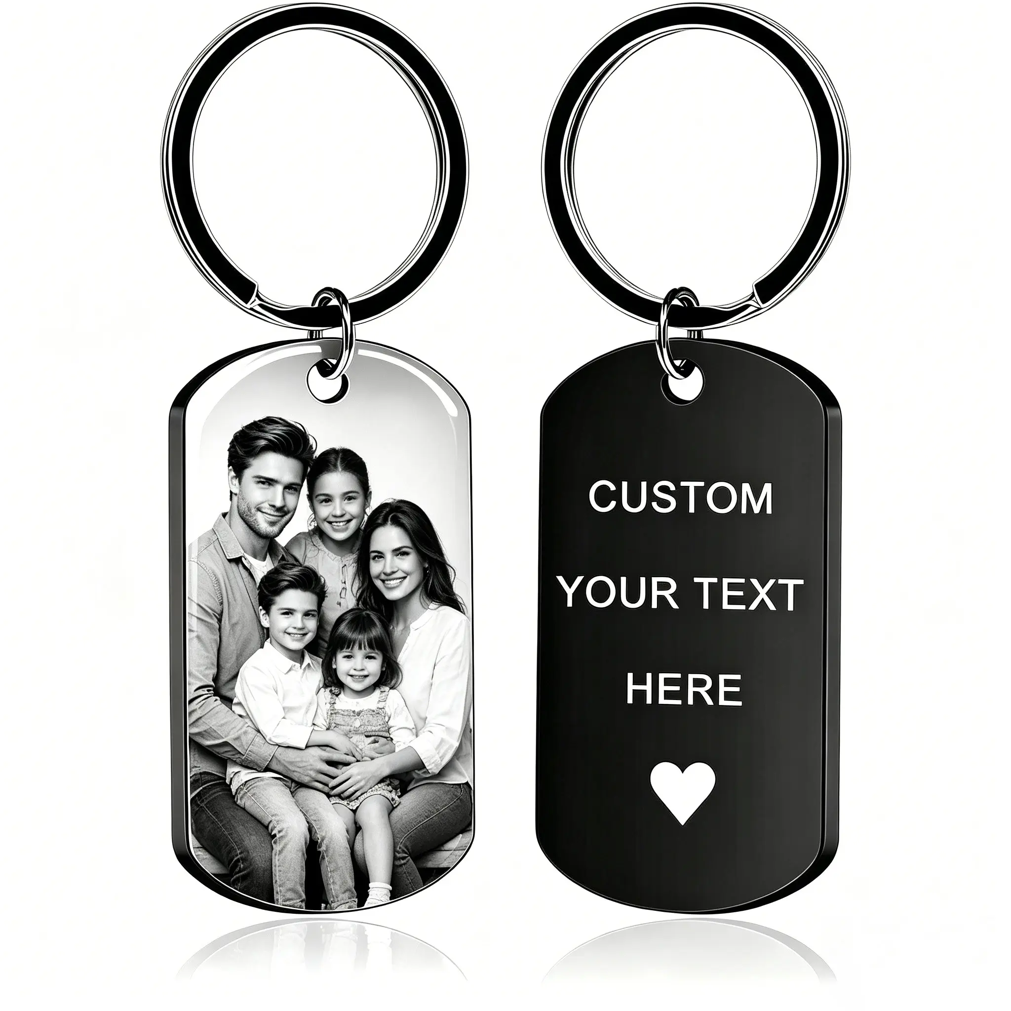 Customizable Stainless Steel Jewelry Keychain - 2026 Wedding Anniversary/Birthday Gift with Engraved Text & Personalization Options (DIY Beading & Jewelry Making Accessory) sohochic