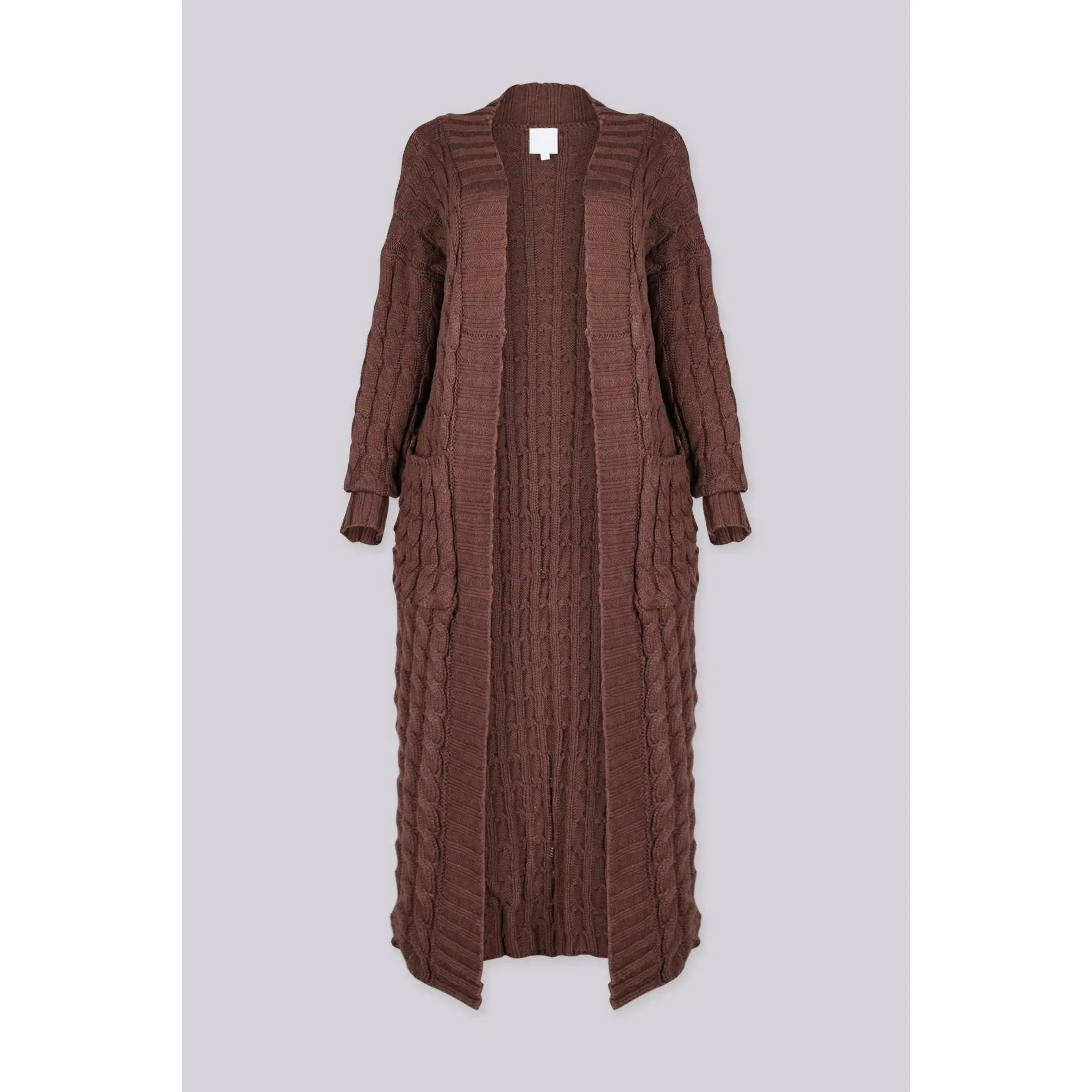 Oxford Cable Knit Duster Cardigan