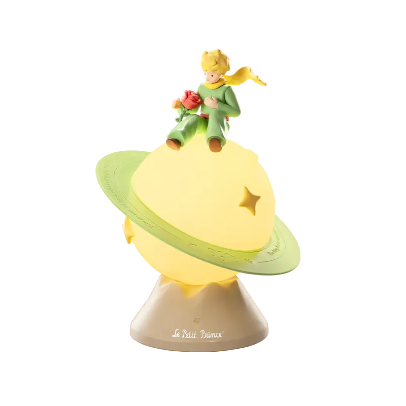 MARTUBE Le Petit Prince Rose Planet Lamp - 2 Adjustable Brightness Levels, Touch Control, Breathing Light Mode with Smart Timer & Sleep Companion, 360° Rotating B612 Planet, 3 Lighting Modes, Gift for Girls Kids