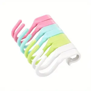 10pcs Multifunctional S-shaped Hook, Creative Hanger For Bathroom Wardrobe Cabinet, Household Hanging Storage Organizer