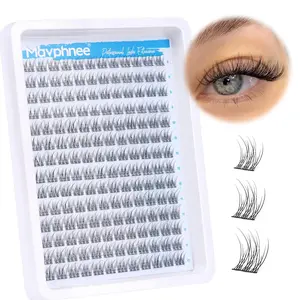 Lashes CC-Curly 168 Pcs Wispy Lash Extensions 9-11MM Mixed Lengths Eyelash Extension Individuals Self Application DIY at Home