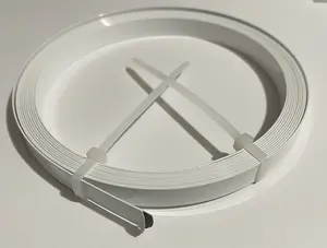 White Spring Steel Boning 5 Meter Durable Nylon Coated for Corsets Lingerie Gowns Sewing Supplies 1mm Thick