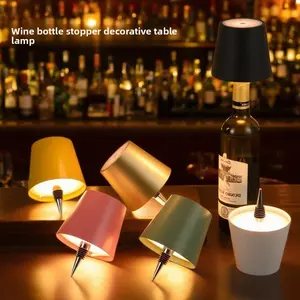 LED Bottle Stopper Night Light Rechargeable Bar Restaurant Ambient Lamp Outdoor Camping Table Decorative Lighting