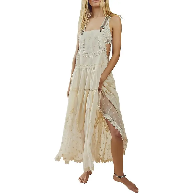 umber embroidered lace dress - TikTok Shop