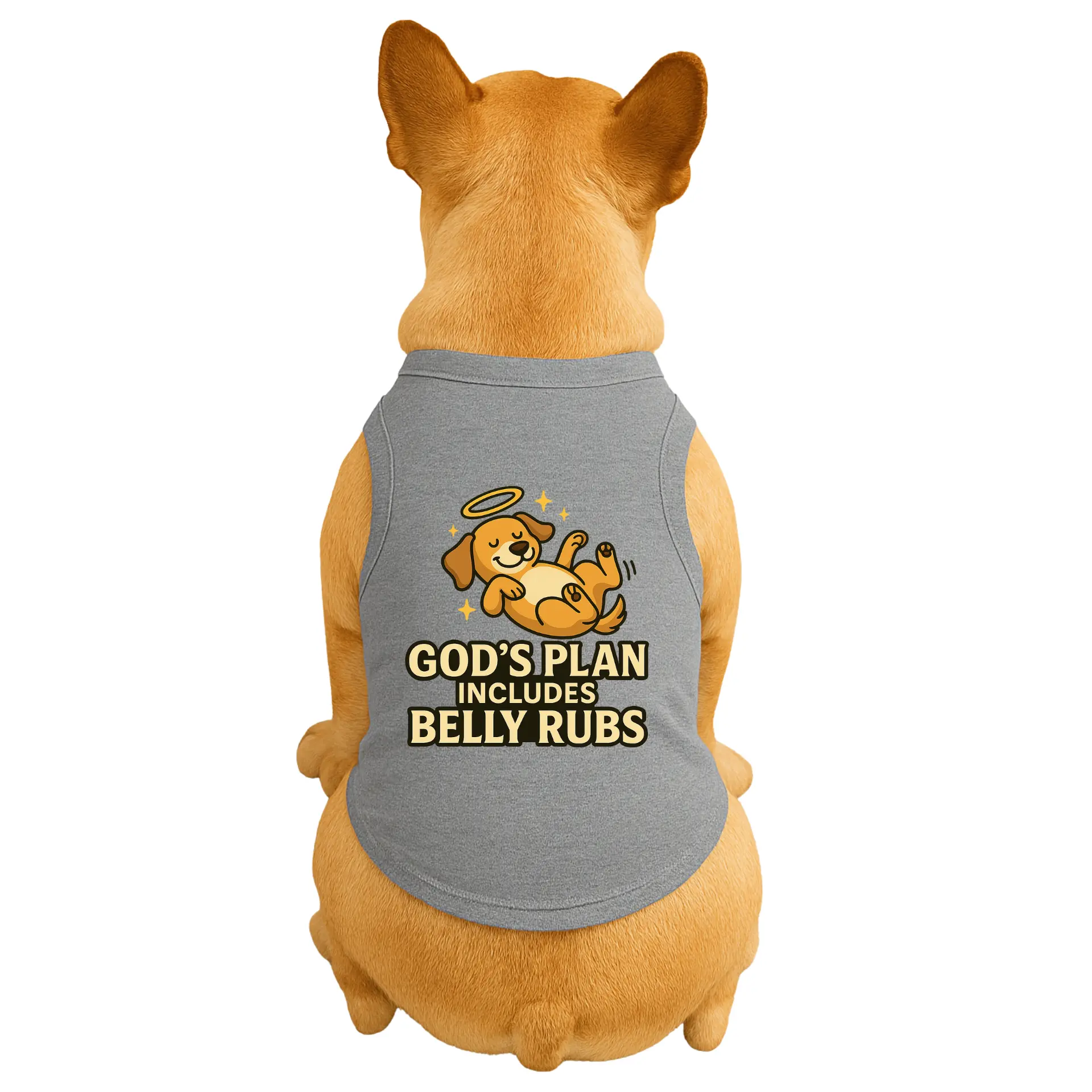 Diva Dog God's Plan Includes Belly Rubs Dog Shirt