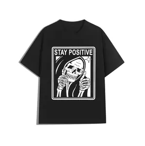Golf Gift T-Shirt For Men And Women Vintage Punk Skull Print Y2K Graphic Tee For Men With Comfortable Cotton Blend And All Season Crew Neck Design