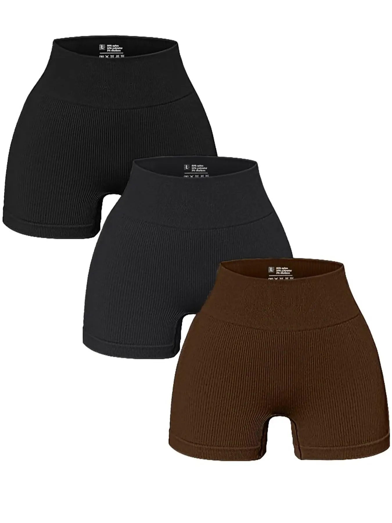 Women's Solid High Waist Sports Gym Shorts, Casual Comfy Breathable Seamless Skinny Biker Shorts for Gym Workout Cycling Running, Summer Outfits 2024,