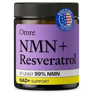 NMN + Resveratrol Cellular NAD+ Booster with Ultra-Pure NMN & Resveratrol for Optimum Health & Fitness Supplement Healthcare Dietary
