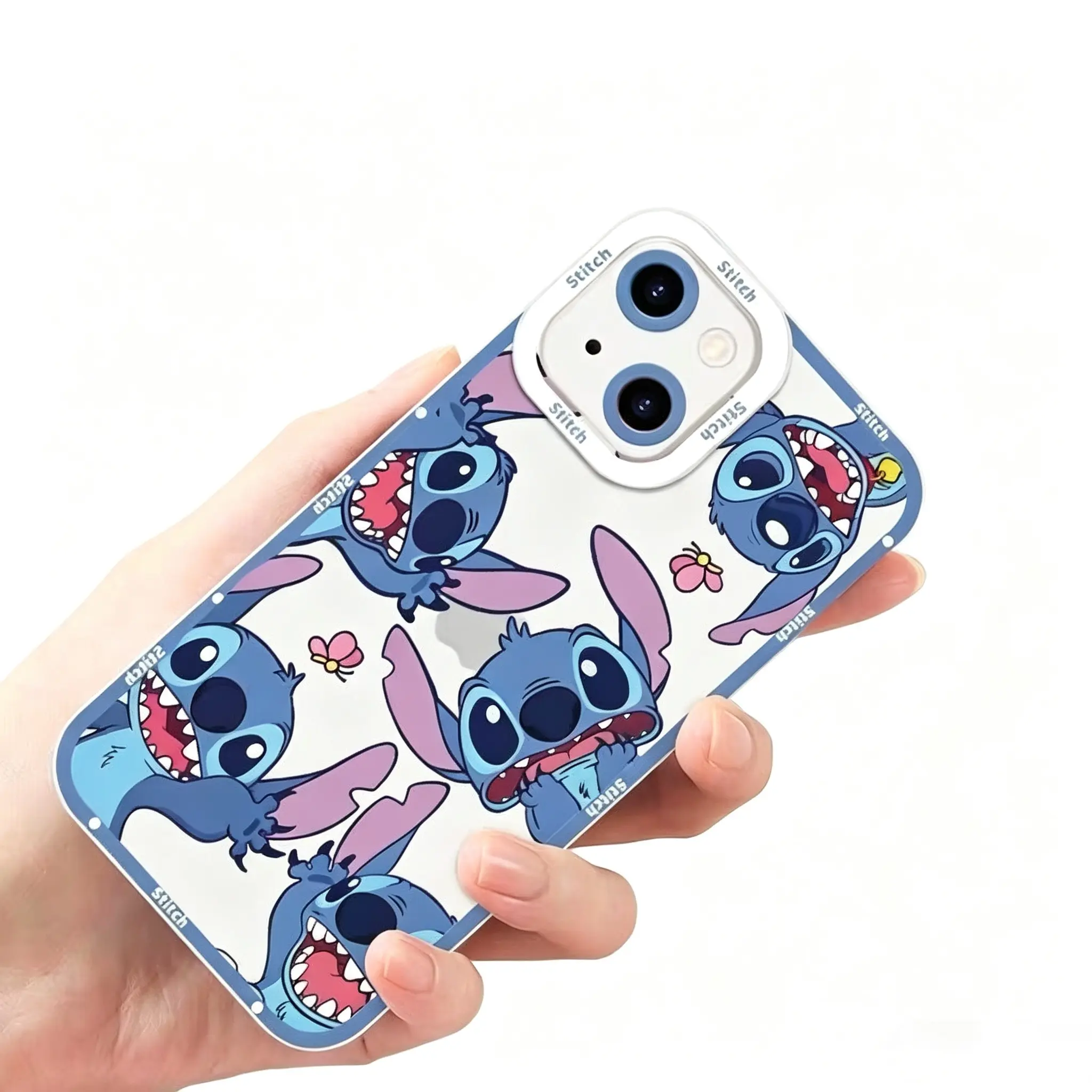 Disney Stitch Multi‑Pose Graphic Phone Case, Anti‑Drop Soft Tpu Cover For Hobby Enthusiasts & On‑The‑Go Device Safeguard