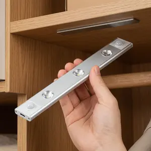 2 Pack 40cm Under Cabinet Lights,Motion Sensor Night Light Indoor,1500mAh USB Rechargeable Light,Magnetic Installation Dimmable Lights for Kitchen,Wardrobe,Pantry, Closet,Bathroom,Stairs,Sink Cabinet,Garage,Mother's Day gift