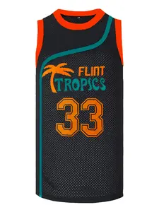 Plus Size Flint Tropics Jersey Moon 33 Basketball jerseys for Men Sport Jersey Sports Top Workout Tops