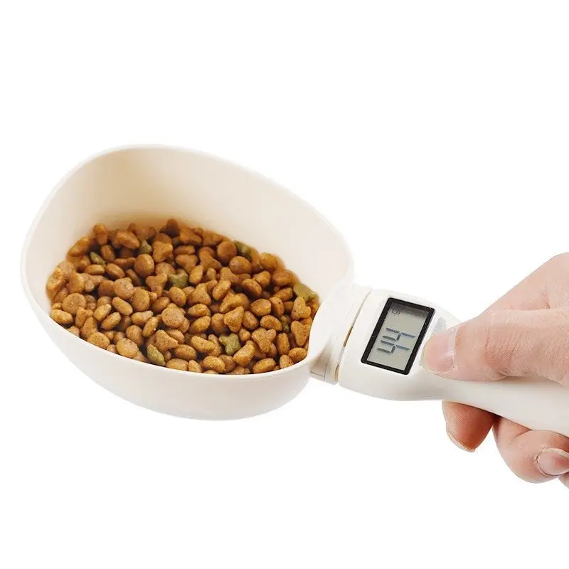 Accurate Compact Digital Food Measuring Spoon Scale - Detachable Electronic Kitchen Scale Scoop Utensils with Adjustable Cup for Home Cooks, Baking
