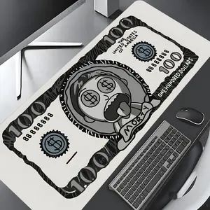 Spoof Dollar Pattern Mouse Pad, Large Gaming Mouse Pad, Aesthetic Desktop Decoration Protection Pad, Non-Slip Rubber Pad for Laptop and Desktop Computer Games, Desktop Accessory, Desk Accessories