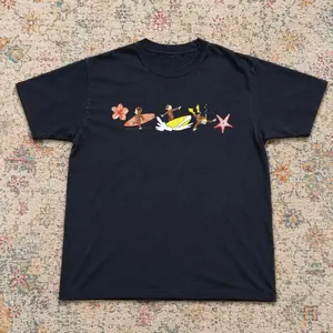 Surf Monkey Graphic Tee Navy Gildan Reprint Unisex Beach Aesthetic Shirt, Graphic Unisex T-Shirt, for Men and Women
