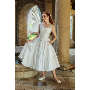 Bridal Madonna Skirt Dress Satin