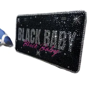Customized Fully Blinged License Plate