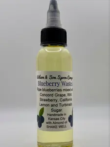 Fragrance Body Oil, 2.5 oz (77ml) Blueberry Berry Mix Drizzle - Handmade Batch Body & Massage Oil for Women, Single Item