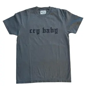 T-shirt Cry Baby Embroidered Comfort Color TEE, Alt Fashion, Alternative Minimalist Style Everyday Womenswear Tshirt Summer