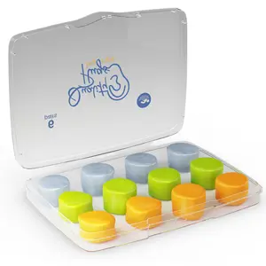 6 Pairs of Silicone Ear Plugs Moldable Wax for Sleeping, Swimming, Snoring, Shooting Comfort in Plastic Case, Waterproof