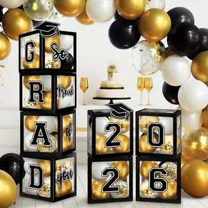 2026 Graduation Decorations, Graduation Party Decorations Graduation Balloons Arch Kit Boxes With Letters 2026 Grad for Middle School High School College ect.
