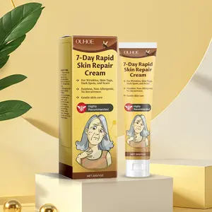 OUHOE Honey Artemisia Vulgaris Root Allantoin Salicylic Acid Skin Repair Scar Removal Cream Treatment Soothe Redness Itch Smooth Scars Fine Lines Dark Spots Deep Moisture Hydrating Moisturizing Gentle For Sensitive Skin