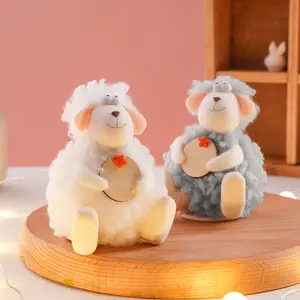 Cute Wooden Sheep Decoration, Muslim Holiday Table Decor, Personalized Blessing Plaque, Perfect Gift for Ramadan & Eid Celebrations