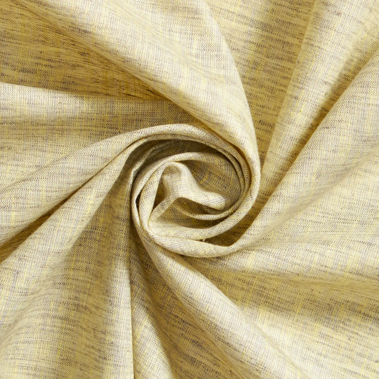 Polyester Blend Poplin Fabric| Yellow & Grey 58"—Sold by the Yard