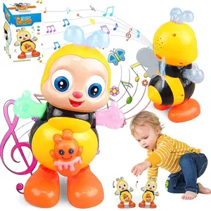 Magical Dancing Bee Christmas Ornament with Glowing LED Lights & Festive Music | Viral Holiday Decoration for Tree, Mantel & Festive Home Desk Decor | Ultimate Soothing Glow for Christmas Spirit!