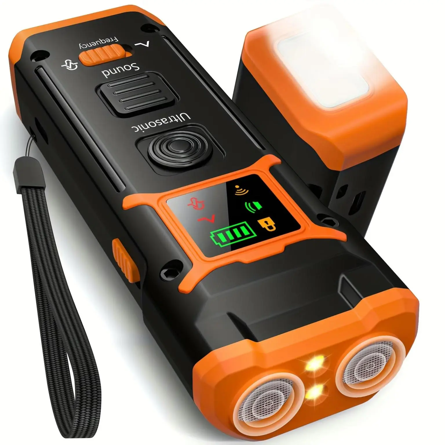 USB Rechargeable Anti-barking Device, HD Display & LED Flashlight Dog Training Aid Bark Deterrent Device, Ultrasonic Stopper Alternative To Shock Collar, Puppy Training Tools