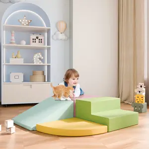 Christmas gift idea,topwin 4-Piece Kids’ Climbing Set – Soft Sponge Play Blocks for Playroom & Bedroom Fun Toys Indoor Climbers legos