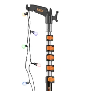 Telescopic Extension Pole with Utility Hook Telescopic Extension Pole with Utility Hook