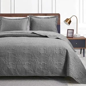 【Deals For You Days】Universal-Fit Ultrasonic Bedspread - Single Cover for All Bed Sizes, Ideal for Rental Homes