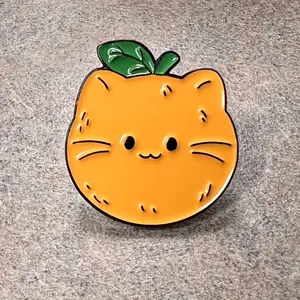 Orange Cat Enamel Pin