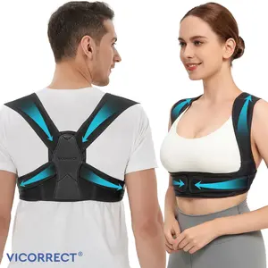 Vicorrect Posture Corrector, Adjustable Upper Back Brace for Clavicle Support and Providing Pain Relief  Healthcare Tool