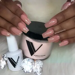 V Beauty Pure VBP Acrylic Powder Prettiest Pink nail art pink color